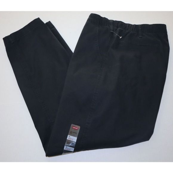 Levi's A10410003 Men's Sz XL Black XX Chino EZ Taper Stretch Pants $70 - Picture 5 of 8